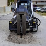 Micro-Trenching zur Glasfaserverlegung mit Grabenfräsen von LIBA