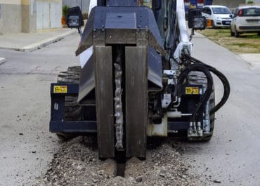 Cable laying of fibre optic cables