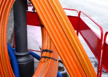 Cable laying of fibre optic cables