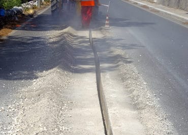 Cable laying of fibre optic cables