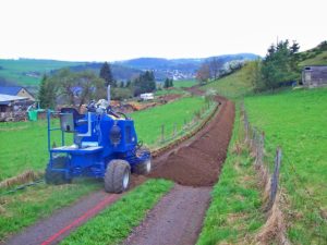 Kabelverlegung von Glasfaserkabeln