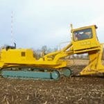 Drainagerohrverlegung mit Grabenfräsen